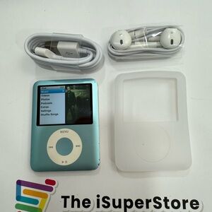 Apple iPod Nano 3rd Gen 8GB Blue - New Battery + 1 Year Warranty ( Price Firm)